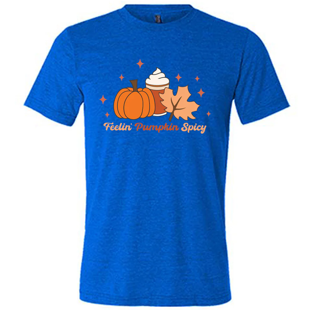 Feelin' Pumpkin Spicy Shirt Unisex - Image 3