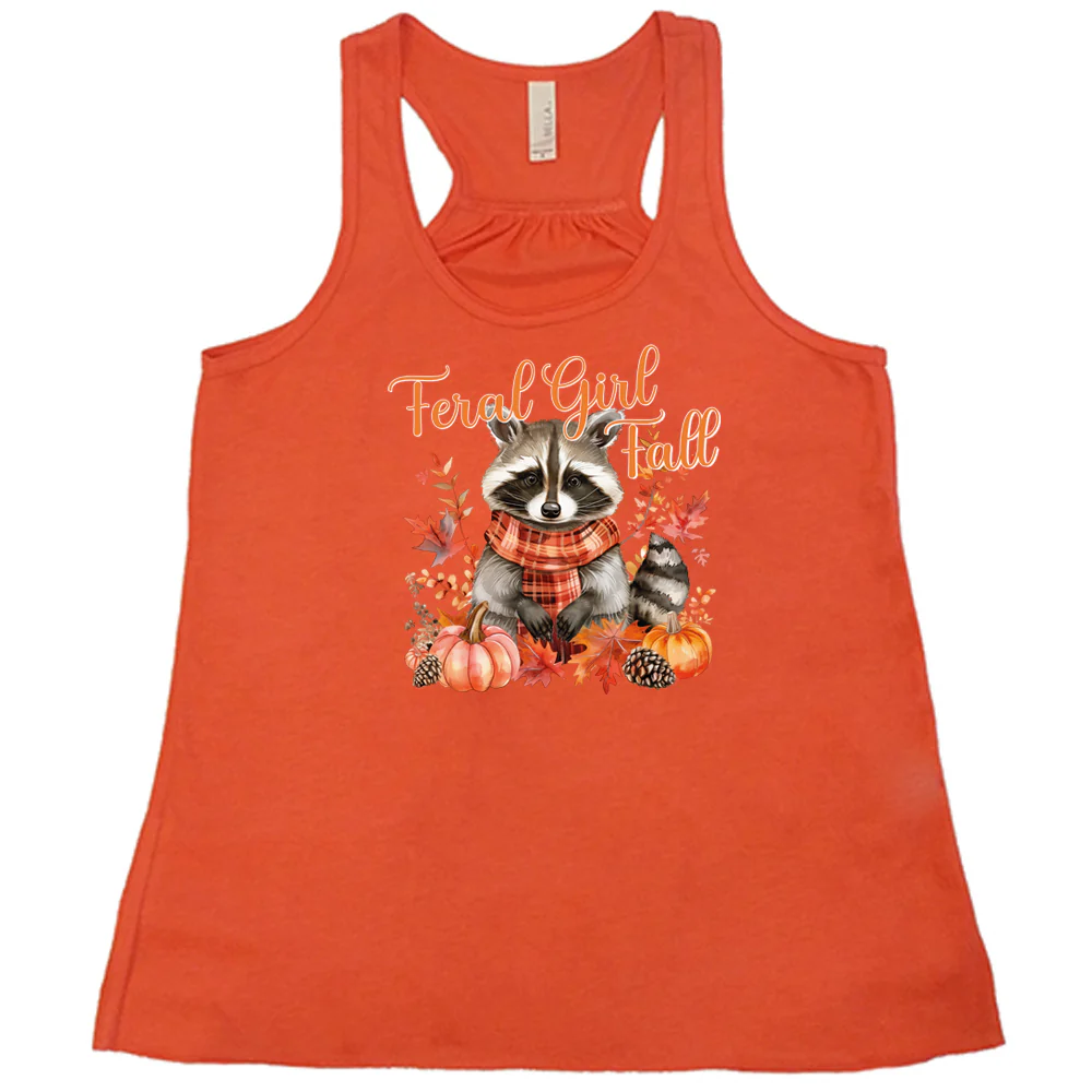 Feral Girl Fall Raccoon Shirt - Image 3