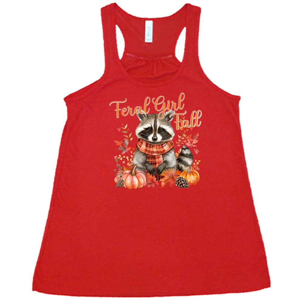 Feral Girl Fall Raccoon Shirt - Image 4