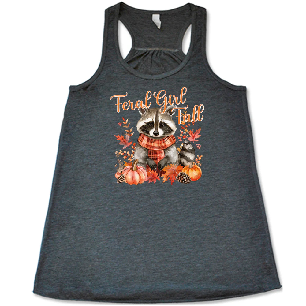 Feral Girl Fall Raccoon Shirt - Image 6