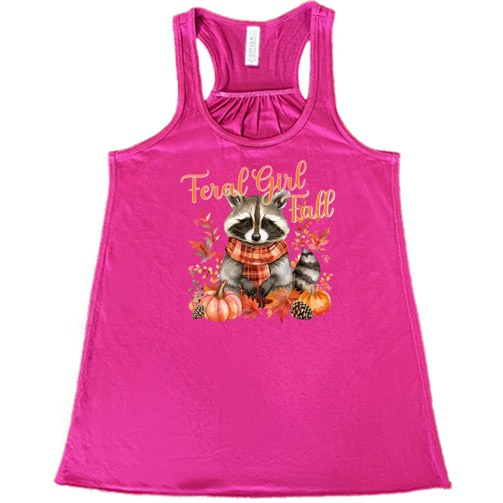 Feral Girl Fall Raccoon Shirt - Image 8