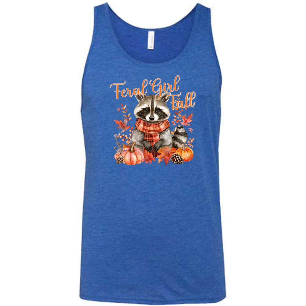 Feral Girl Fall Raccoon Shirt Unisex - Image 5
