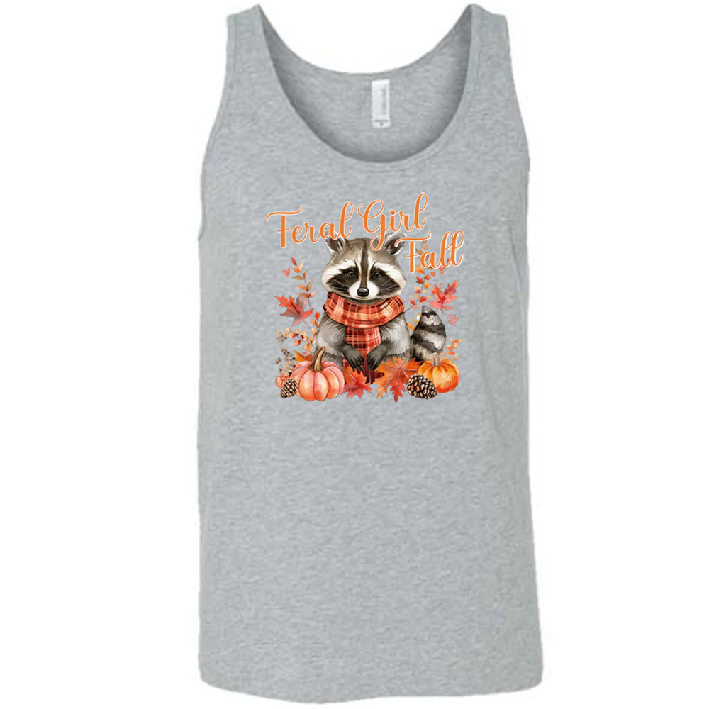 Feral Girl Fall Raccoon Shirt Unisex - Image 9