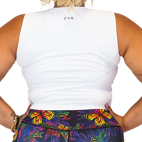 Fitted Crop Top | White - Image 4