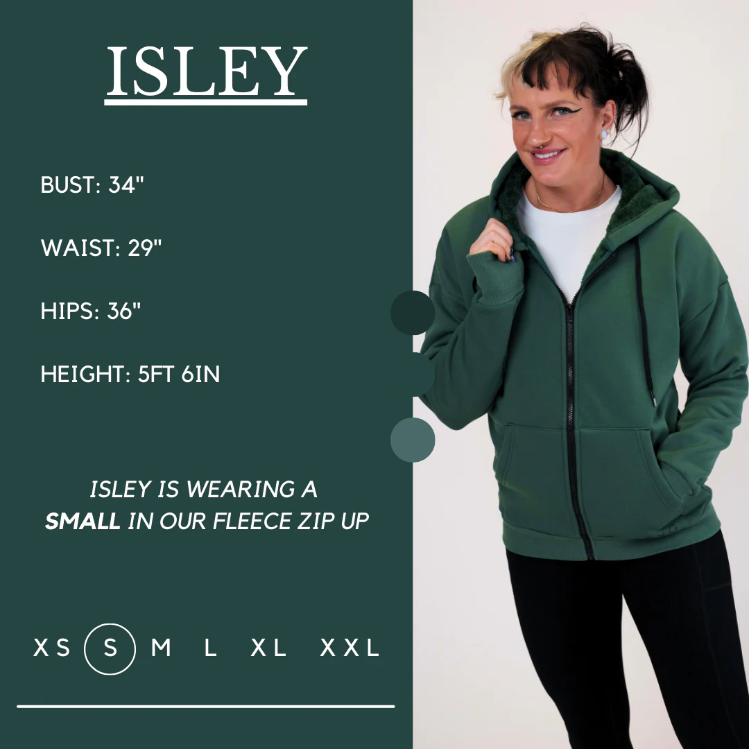 Fleece Zip Up | Hunter Green - Image 5