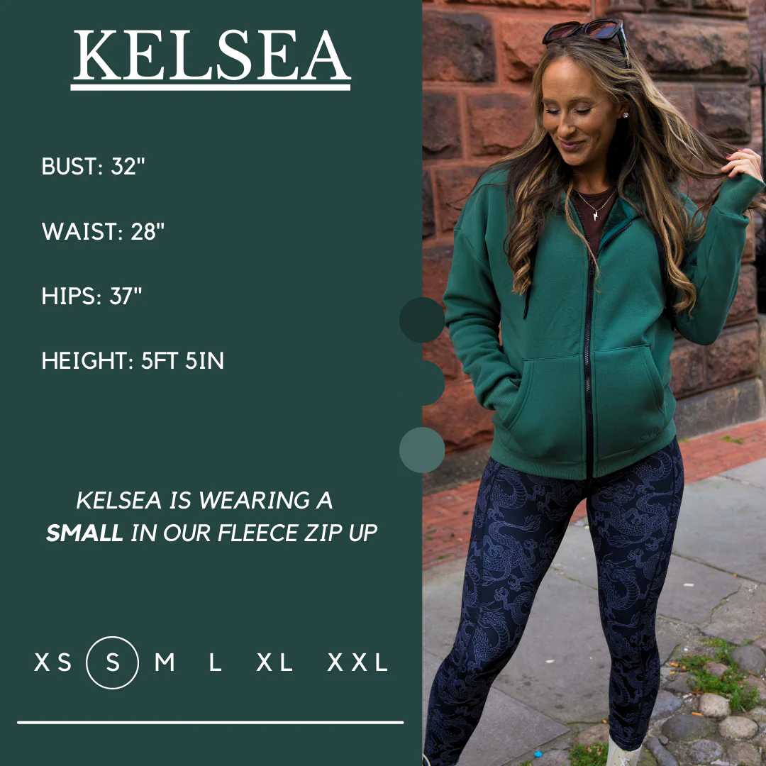 Fleece Zip Up | Hunter Green - Image 6