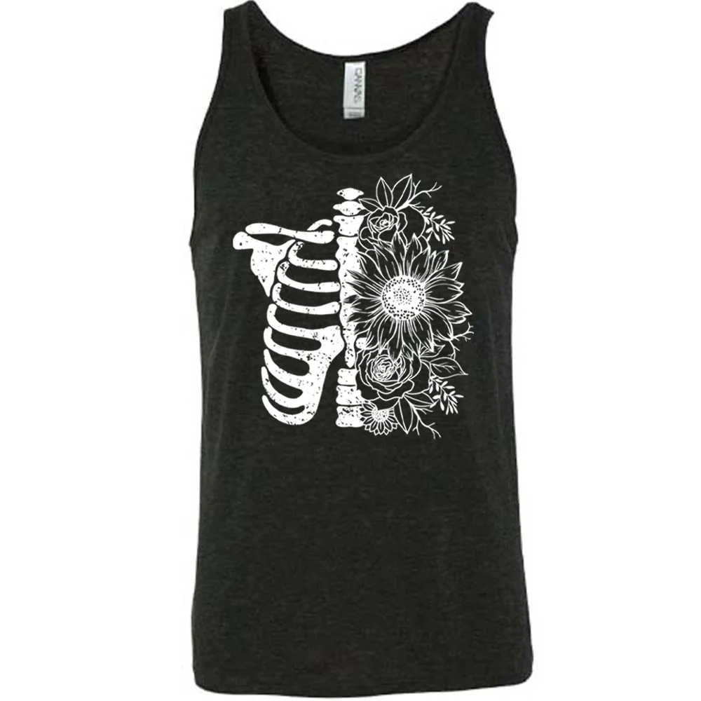 Floral Ribcage Shirt Unisex - Image 2