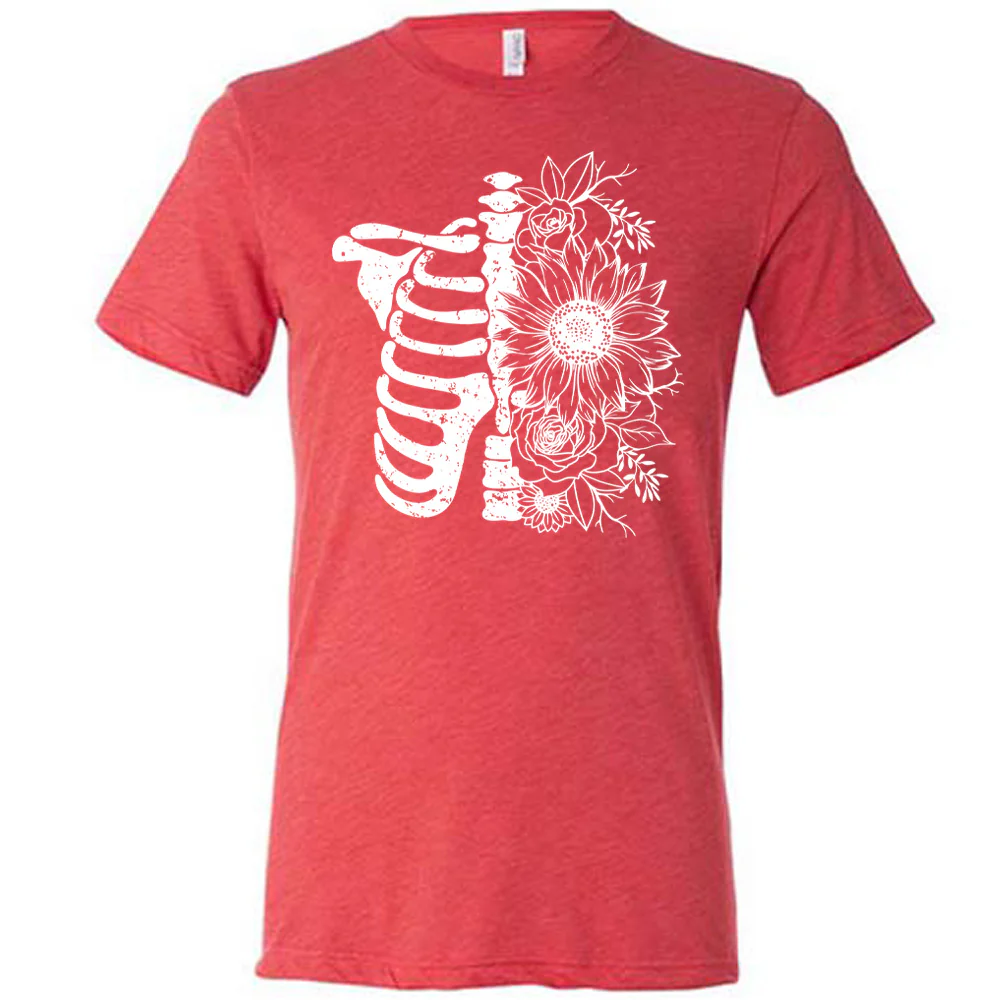 Floral Ribcage Shirt Unisex - Image 3