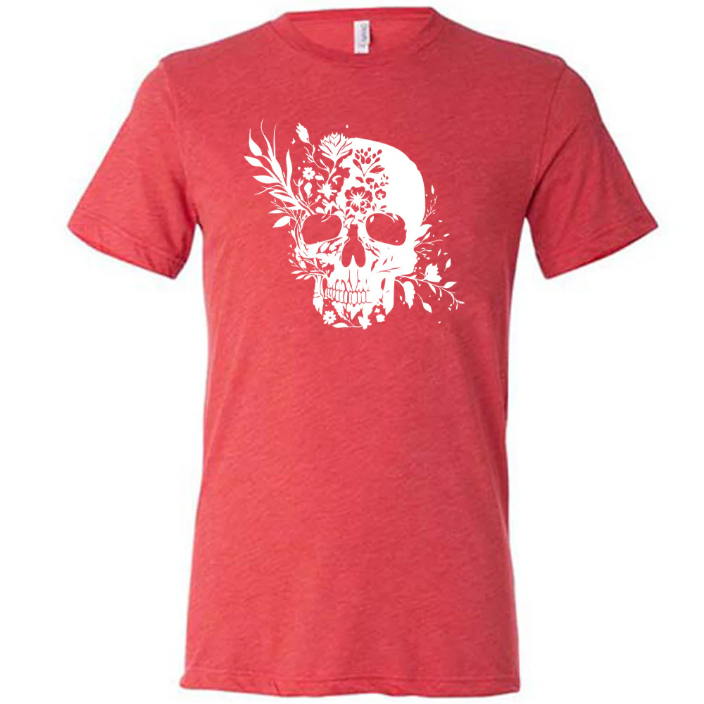 Floral Skull Shirt Unisex - Image 3