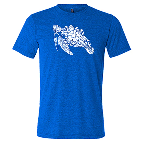 Floral Turtle Shirt Unisex - Image 6