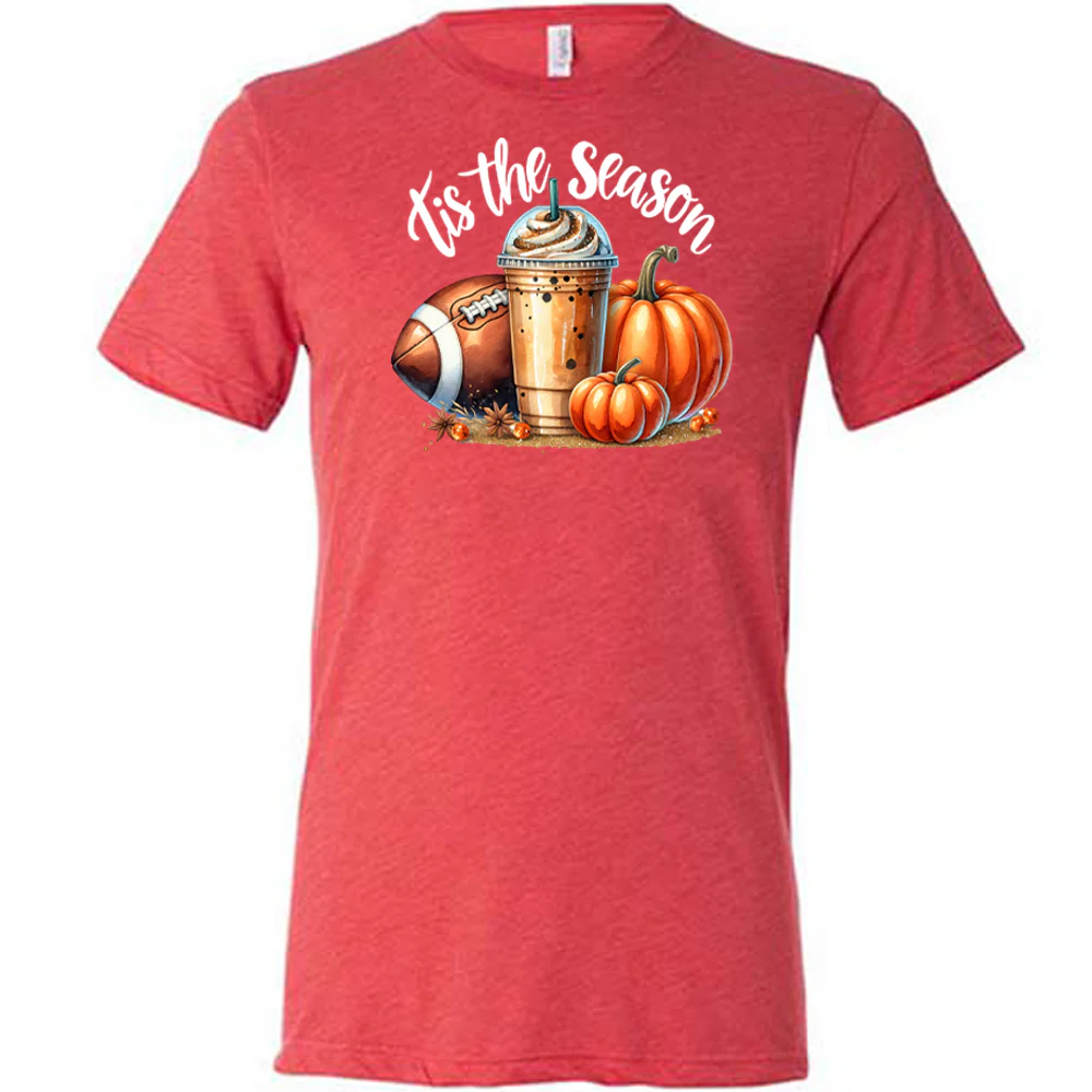 Football Coffee Tis The Season Shirt Unisex - Image 5