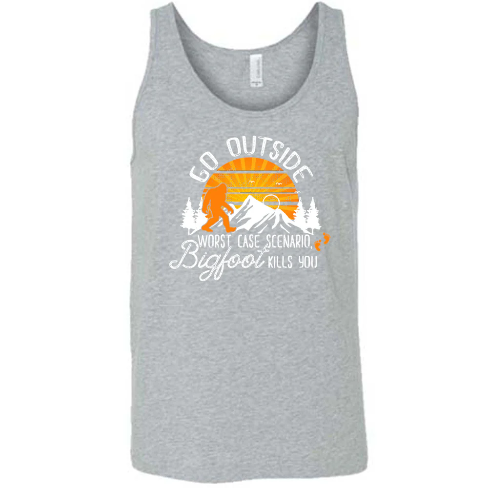Go Outside, Worst Case Scenario Bigfoot Kills You Shirt Unisex - Image 6