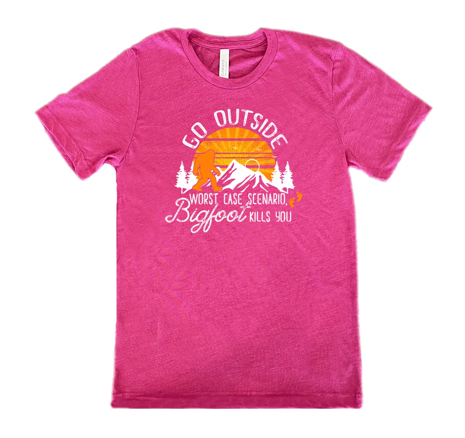 Go Outside, Worst Case Scenario Bigfoot Kills You Shirt Unisex - Image 9