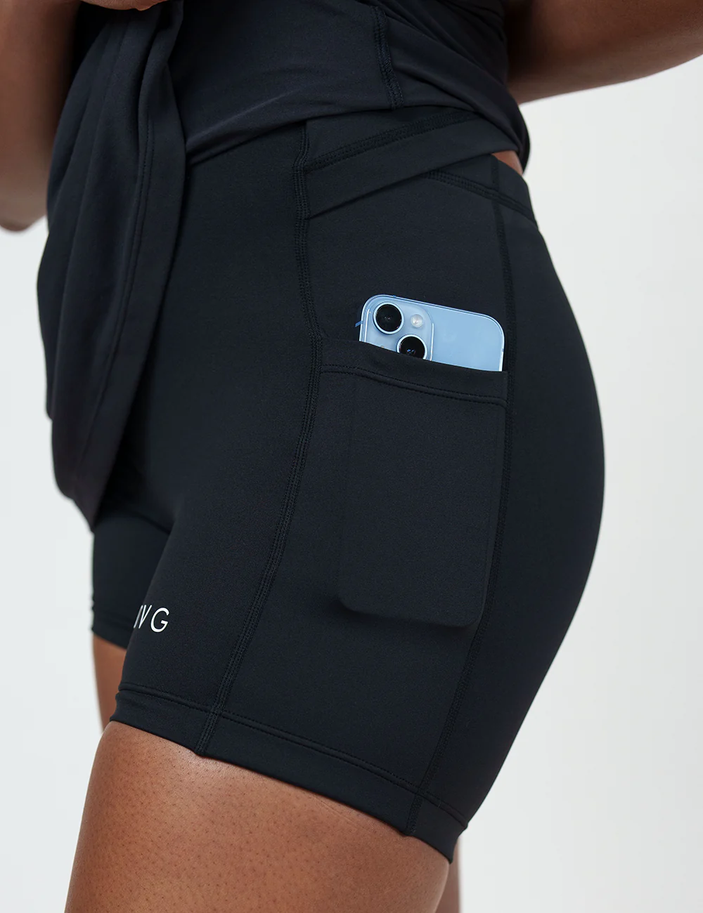 Half Zip Dress | Black - Image 3