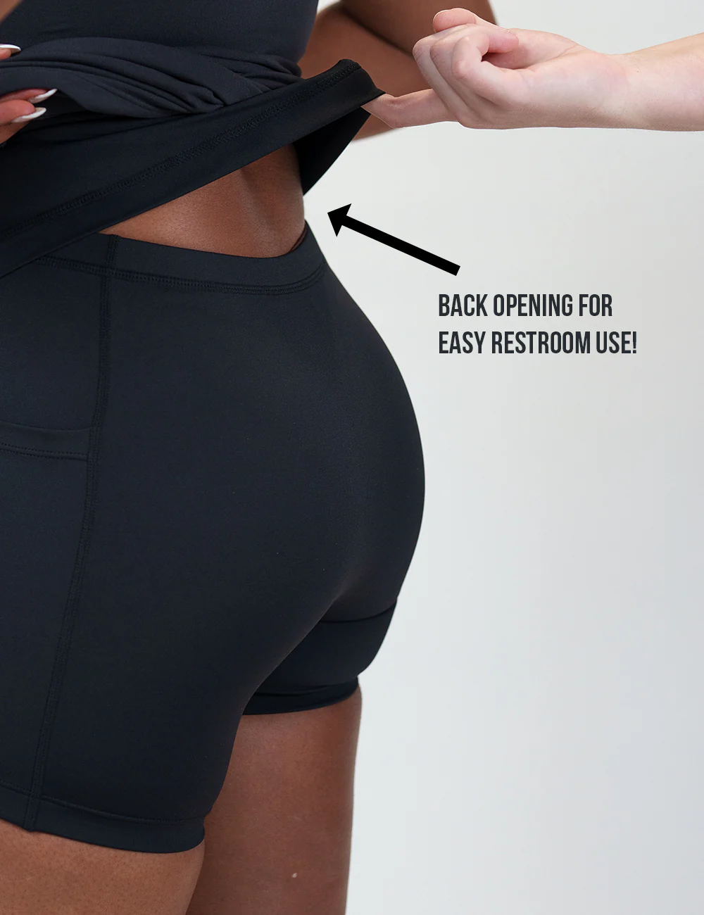 Half Zip Dress | Black - Image 4