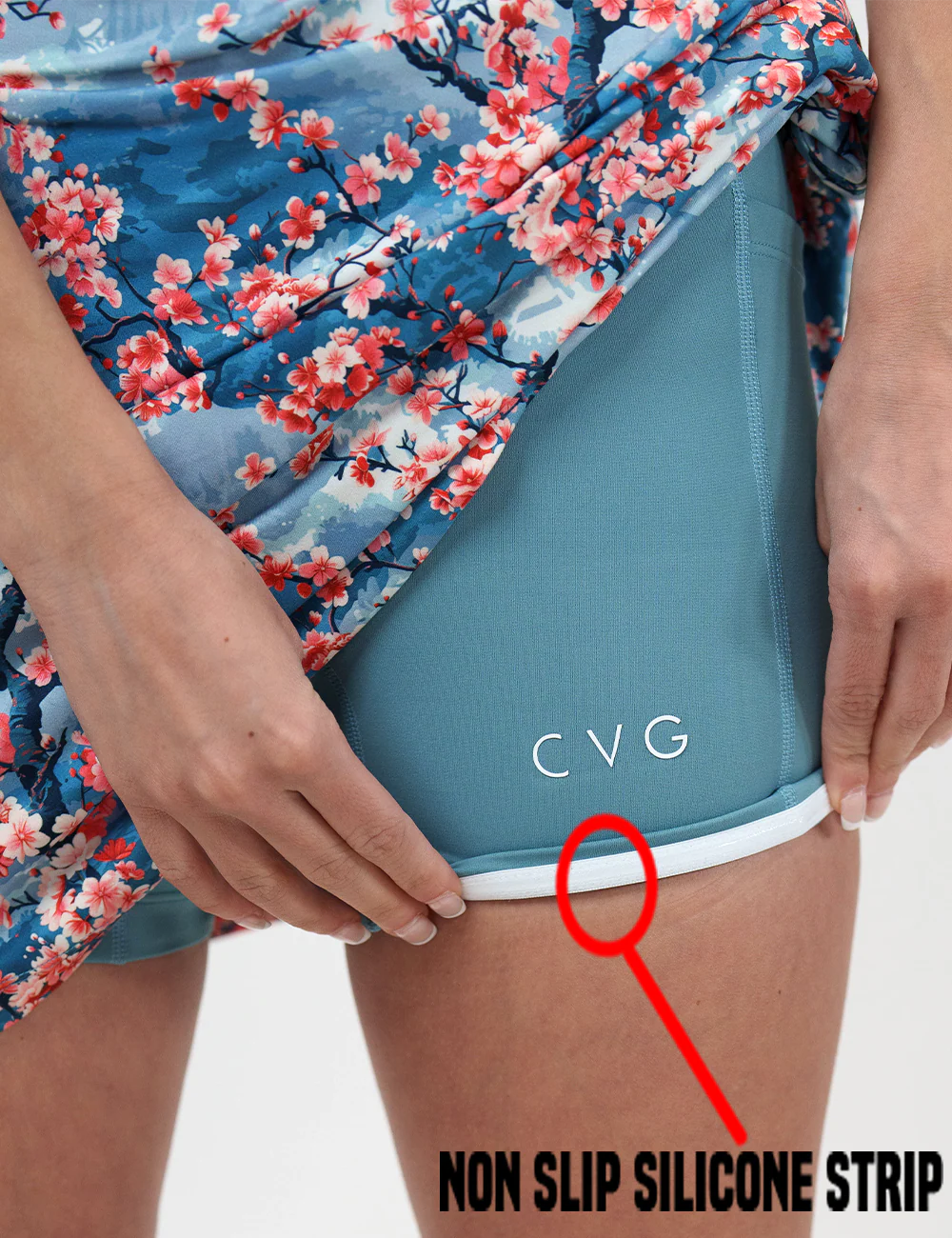 Half Zip Dress | Cherry Blossoms - Image 5