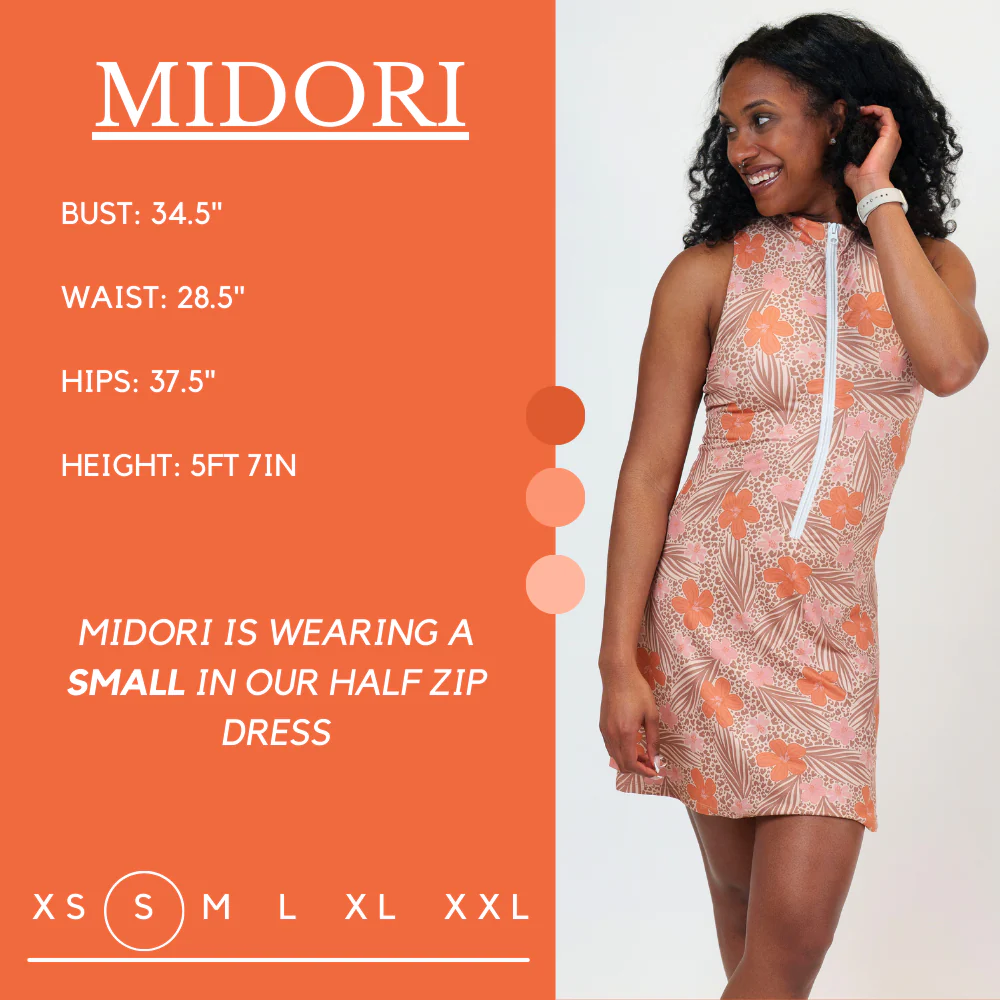 Half Zip Dress | Sunkissed - Image 10