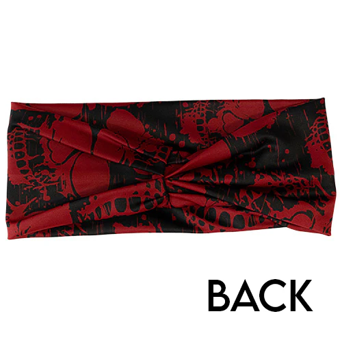 Headband - Crimson Skulls - Image 2