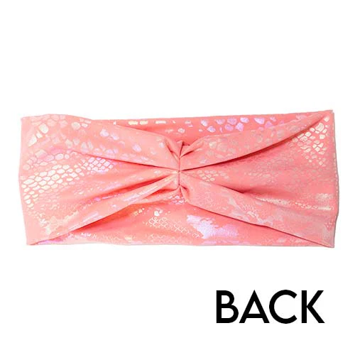 Headband - Peach Pink Glisten Here - Image 2