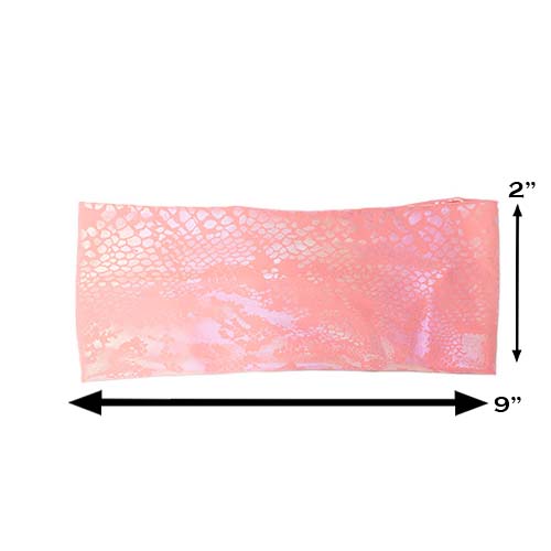 Headband - Peach Pink Glisten Here - Image 3