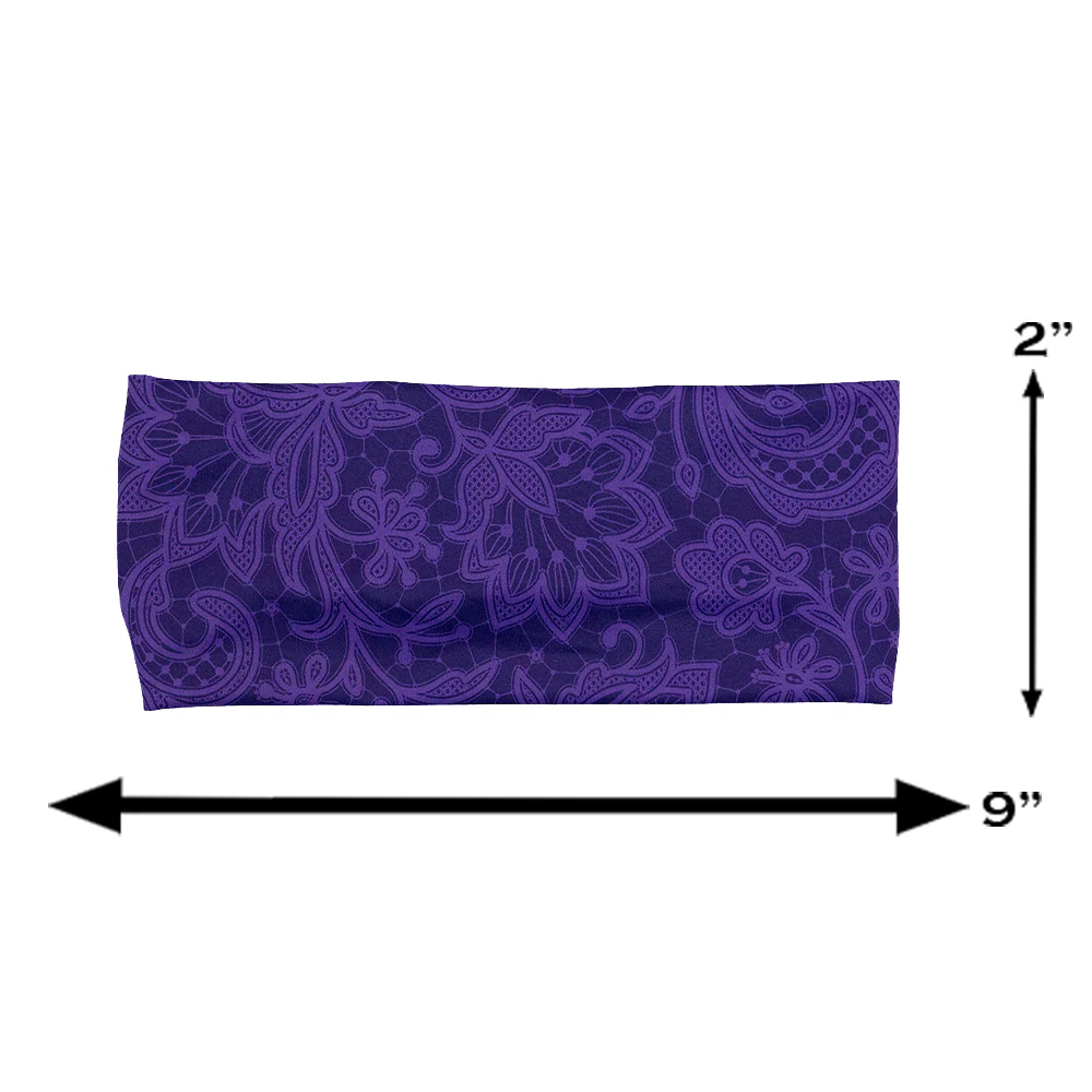 Headband - Purple Lace - Image 3