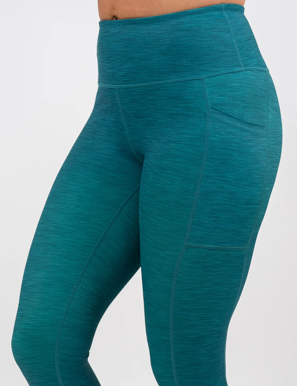 Heather Teal Green Leggings