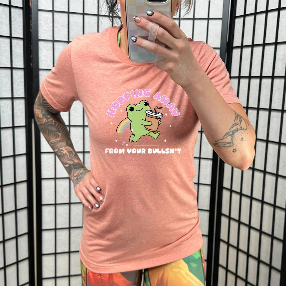 Hopping Away From Your Bullshit Shirt Unisex - Image 9