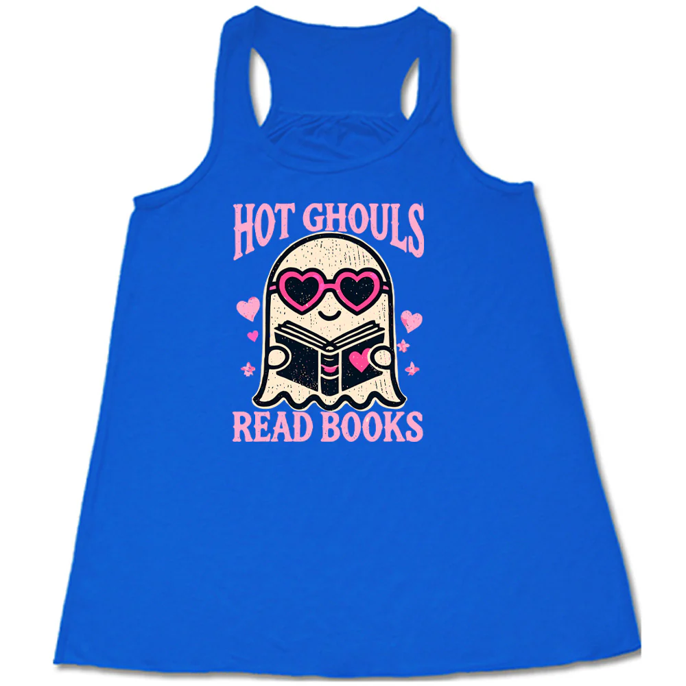 Hot Ghouls Read Books Shirt - Image 2