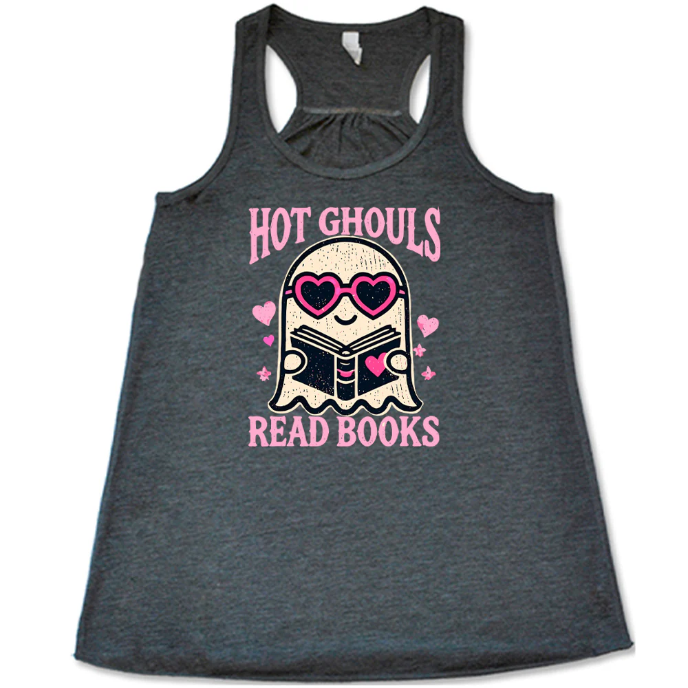 Hot Ghouls Read Books Shirt - Image 4