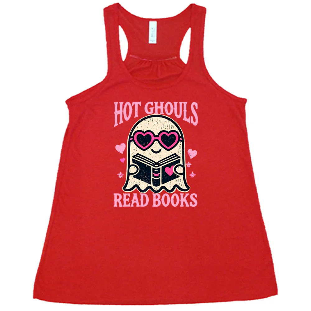 Hot Ghouls Read Books Shirt - Image 5