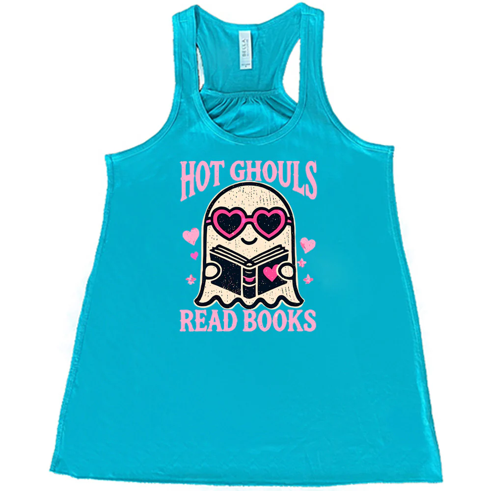 Hot Ghouls Read Books Shirt - Image 6