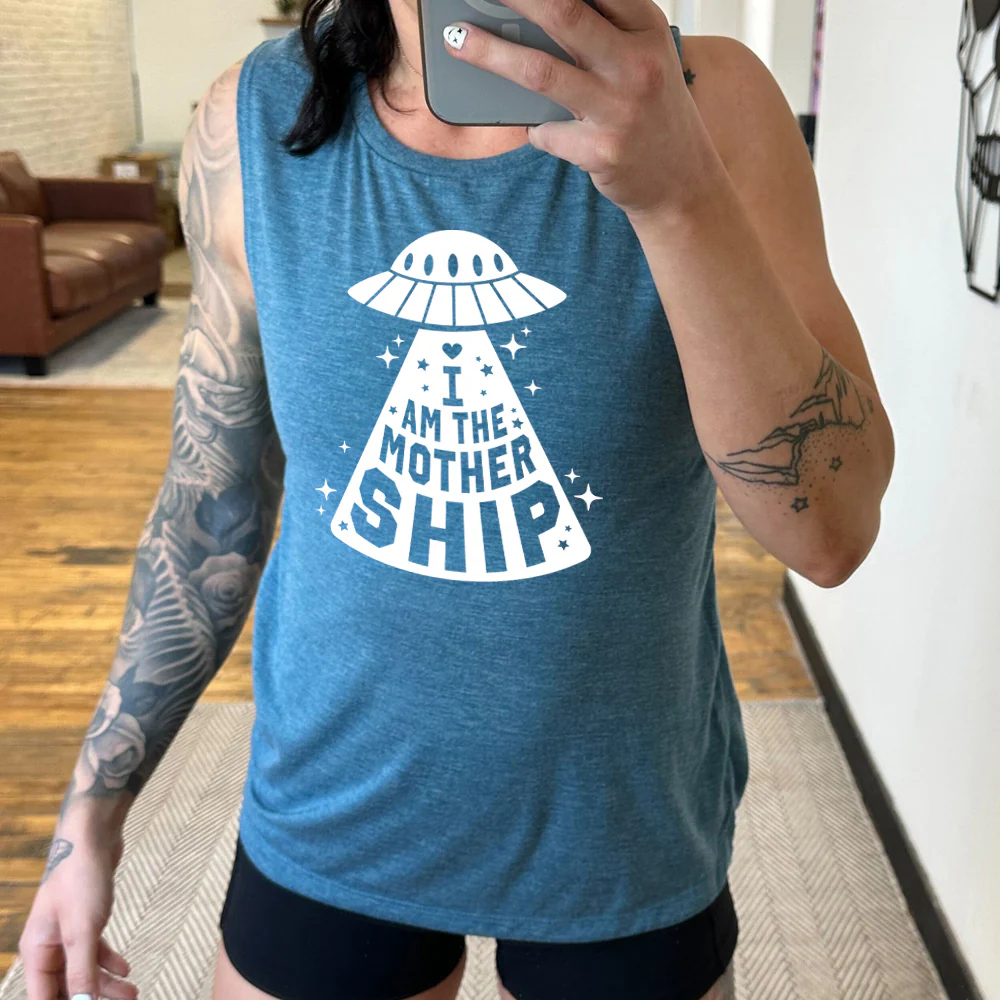 I Am The Mother Ship Muscle Tank - Image 2
