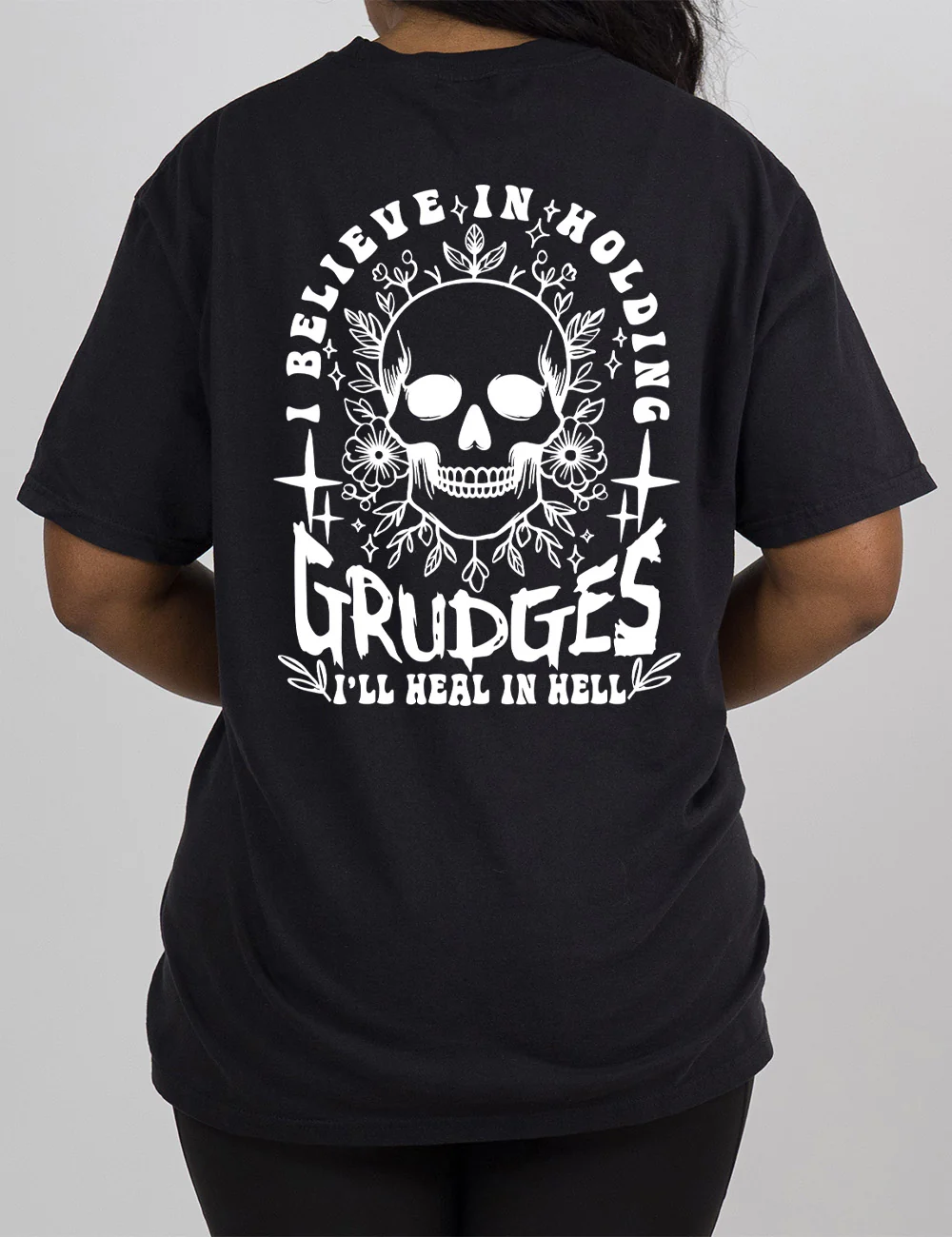 I believe in holding grudges Modern Tee - Image 3