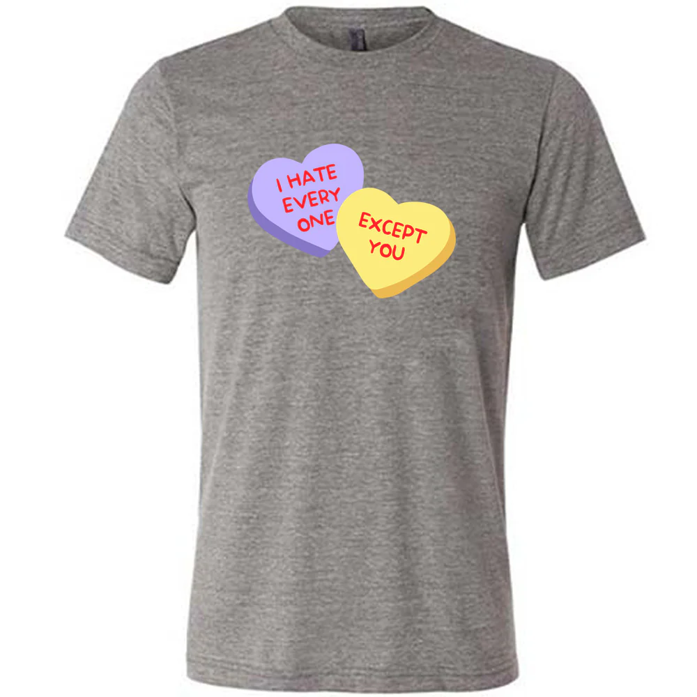 I Hate Everyone Except You Shirt Unisex - Image 3