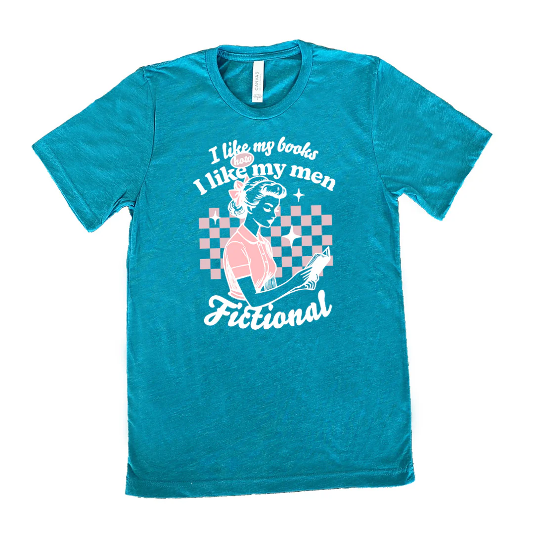 I Like My Books How I Like My Men, Fictional Shirt Unisex - Image 10
