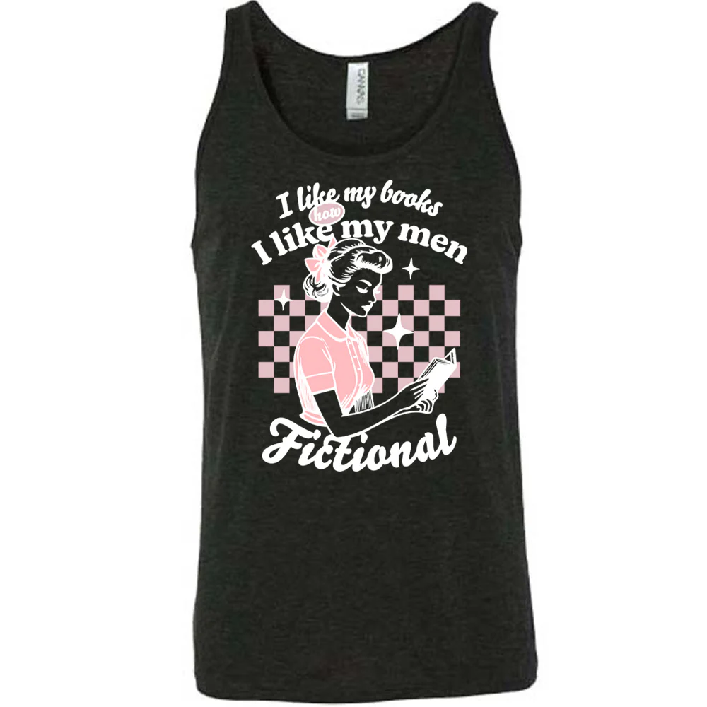 I Like My Books How I Like My Men, Fictional Shirt Unisex - Image 2