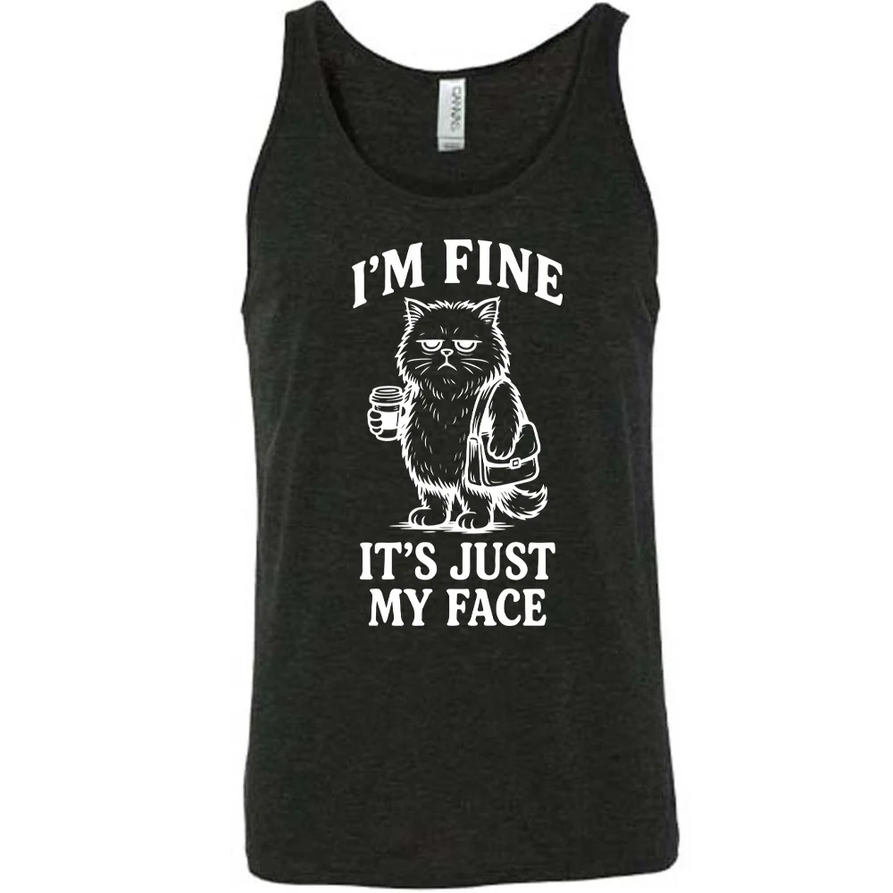 I'm Fine It's Just My Face Shirt Unisex - Image 2