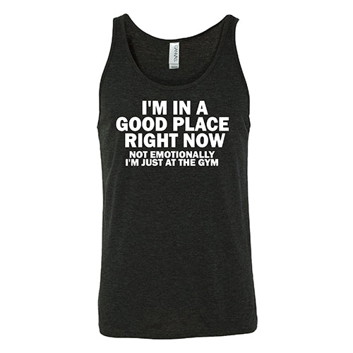 I'm In A Good Place Right Now, Not Emotionally Just At The Gym Shirt Unisex - Image 4