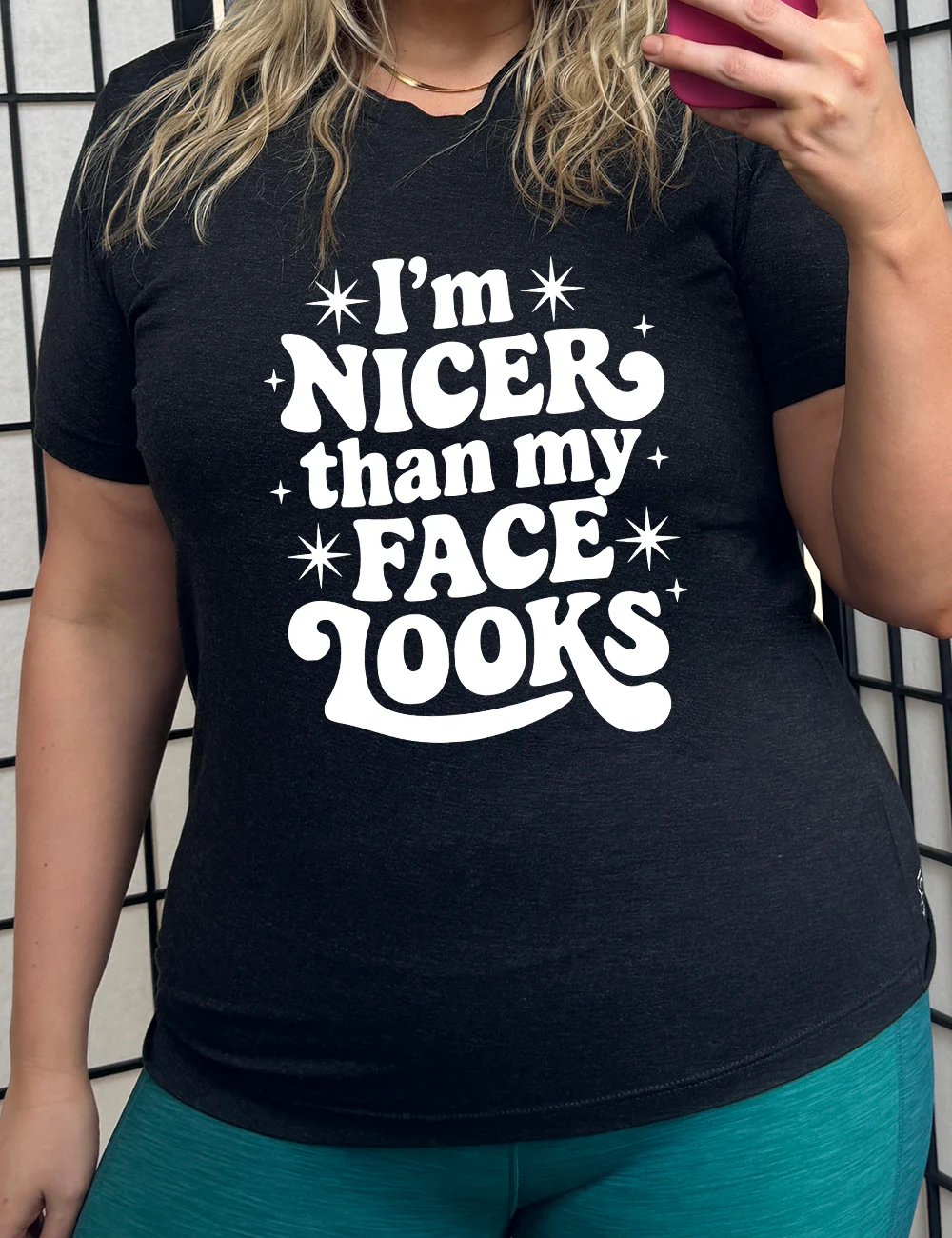 I'm Nicer Than My Face Looks Shirt Unisex