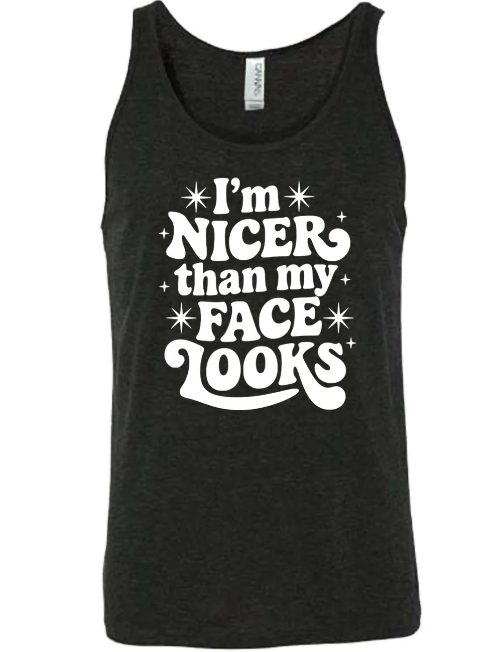I'm Nicer Than My Face Looks Shirt Unisex - Image 2