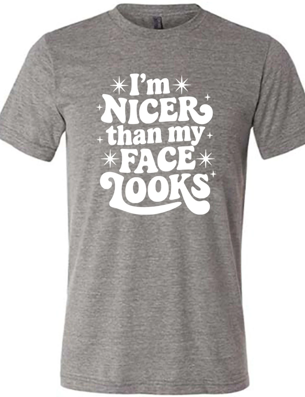 I'm Nicer Than My Face Looks Shirt Unisex - Image 7