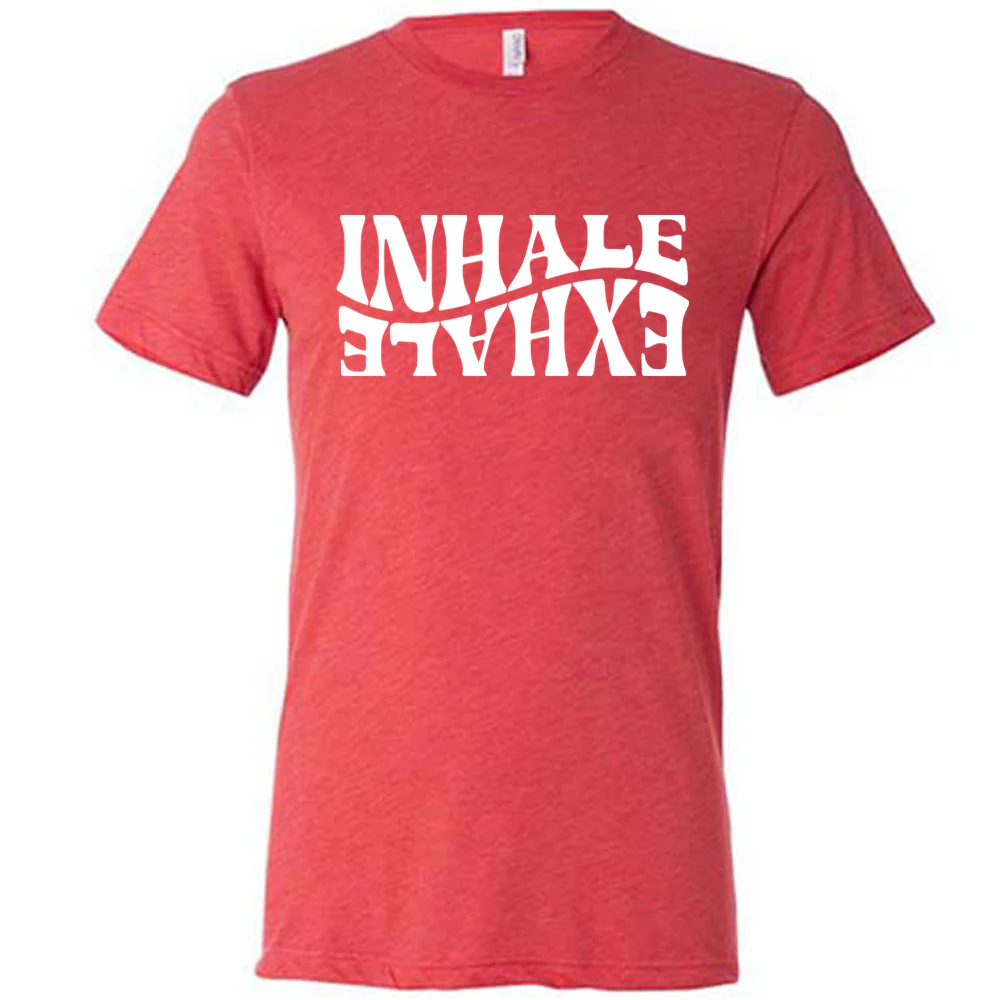 Inhale Exhale Shirt Unisex - Image 5