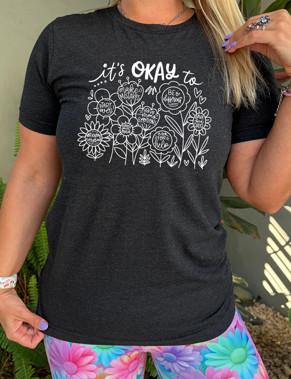 It's Okay To BOHO Floral Shirt Unisex