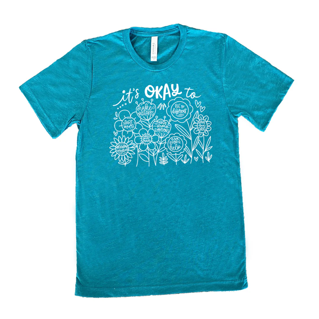 It's Okay To BOHO Floral Shirt Unisex - Image 10