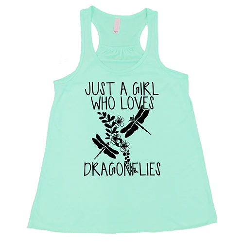 Just A Girl Who Loves Dragonflies Shirt - Image 2