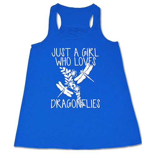 Just A Girl Who Loves Dragonflies Shirt - Image 3