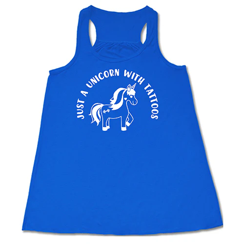Just A Unicorn With Tattoos Shirt - Image 2