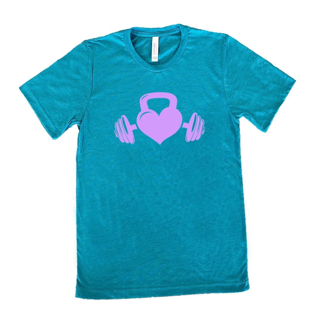 Kettlebell Heart Shirt Unisex - Image 11