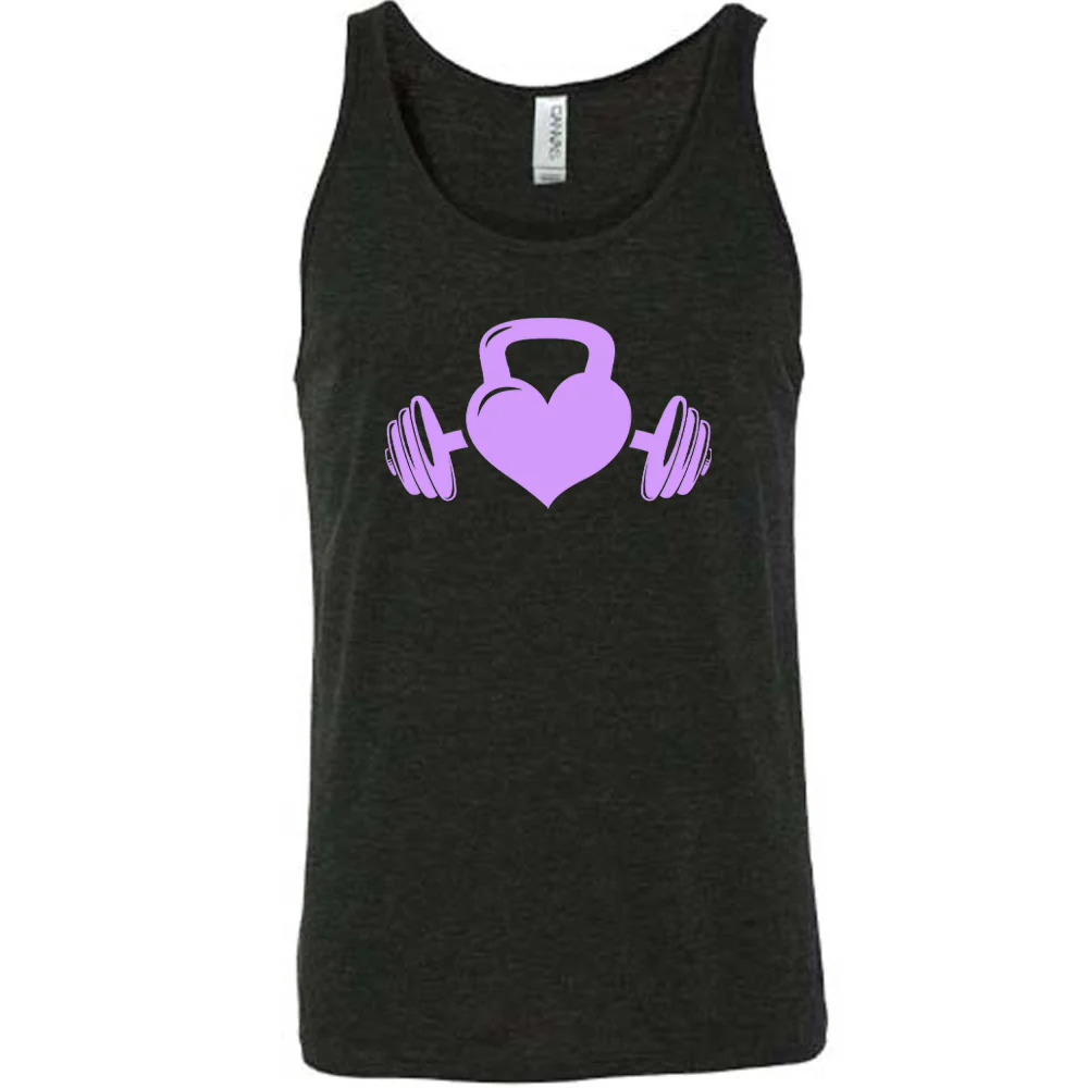 Kettlebell Heart Shirt Unisex - Image 2