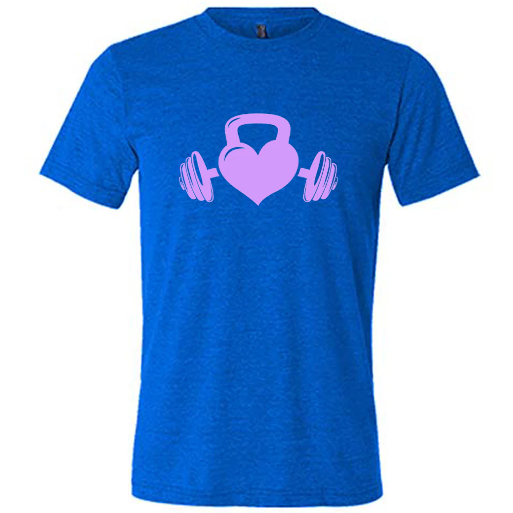 Kettlebell Heart Shirt Unisex - Image 3